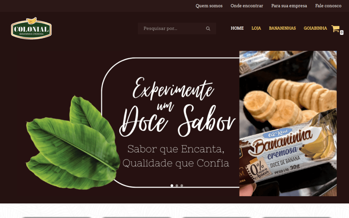 Loja virtual da Doces Colonial